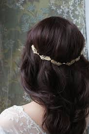 Wedding Headpiece Gold Wreath Bridal Hair Accessory Gold Leaf Halo Gold Hair Vine 1920s Wed Gold Headpiece Wedding Gold Hair Vine Gold Hair Accessories