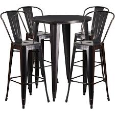 Create the perfect pub table, with the table base and table top of your choice. 30 Round Metal Restaurant Table With Steel Chairs