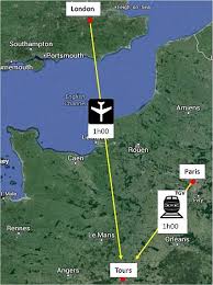 フランスの地図