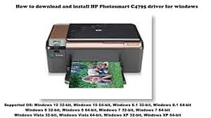 Printer driver download hp photosmart c4272. How To Download And Install Hp Photosmart C4795 Driver Windows 10 8 1 8 7 Vista Xp Youtube