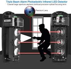 Detecting range can be reduced to 30. Amazon Com Waterproof Triple Beam Alarm Photoelectric Infrared Led Detector Security System Home Security Alarm Infrared Detector Sensor Abe 100 Beauty