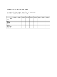 body fat chart 4 free templates in pdf word excel download