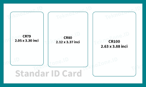 Id card standar indonesia atau negara lain. Ukuran Id Card Postcard Name Tag Tabel Teknozone Id