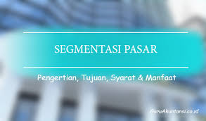 Pangsa pasar adalah sebuah strategi pemasaran yang mencakup sasaran pasar yang luas menjadi kumpulan dari beberapa bagian kecil segmentasi yang paling berpengaruh dalam kegiatan pangsa pasar karena berkaitan dengan gaya hidup, di tujuan pangsa pasar. Pengertian Segmentasi Pasar Beserta Tujuan Syarat Dan Manfaat