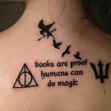 Books Are Proof Humans Can Do Magic Book Tattoo Literary Tattoos Fan Tattoo
