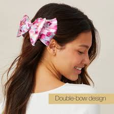 Scunci Fabric Bow Barrette