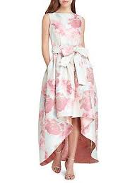 Tahari Arthur S Levine Printed Jacquard Hi Lo Cocktail Dress High Low Gown Dresses Floral Prints