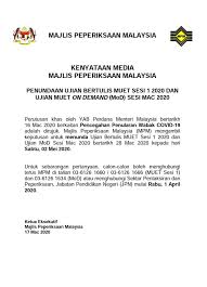 3 melalui sistem peperiksaan yang baharu ini, pengajian di tingkatan enam akan dibahagikan kepada tiga penggal dan calon akan menduduki peperiksaan pada setiap akhir penggal. Majlis Peperiksaan Malaysia Facebook
