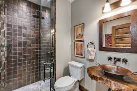 872020 if it is a small rustic bathroom the most advisable is to invest in light tiles without great details and leave the touch more rural due to the rustic bathroom furniture. Small Rustic Bathrooms 15 Fabulous Ideas For Everyone