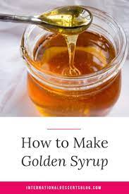 How To Make Homemade Golden Syrup Recipe Homemade Syrup Recipes Golden Syrup Homemade Syrup