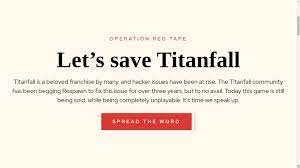 Submitted 1 hour ago by then all game modes were locked with the message titanfall is being attacked so is apex. Jc83hyyfgck37m