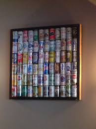 Idea To Display Beer Can Collection Beer Display Beer Can Art Beer House