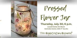 Pressed Flower Jar