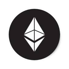 Ethereum Coin Round Sticker Zazzle Com Round Stickers Stickers Custom Diy Stickers