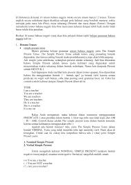 Kamu juga bisa praktek membuat contohnya dengan kata kerja yang telah tersedia dalam akhirnya kita akan tahu contoh kalimat verb dan to be verb. Pdf 16 Tenses Dalam Bahasa Inggris