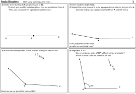 More lessons for grade 9 math worksheets. Angle Bisectors Worksheet A Ppt Download
