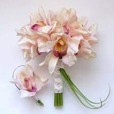 Items Similar To Cymbidium Orchid Wedding Bouquet Medium Bride Maid Of Honor Bridesmaid Yellow Light Lime Gr Flores Boda Ramos De Novia Pasteles De Boda