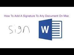 Sign documents online w/ pdffiller. How To Add A Signature To Any Document On Mac Word Pages Pdf Etc Youtube