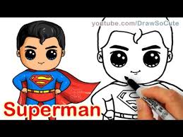 It doesn't have to be perfect. How To Draw Superman Man Of Steel Cute Step By Step Youtube