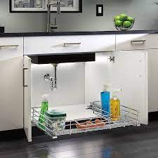 Sink basket, triangular multifunctional drain shelf sink storage rack kitchen sucker storage holder bathroom support corner hanging shelf soap box organizer (gray) 3.9 out of 5 stars 3,823 $7.89 $ 7. Rev A Shelf Under Sink Organizer Bed Bath Beyond