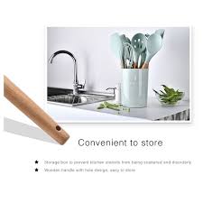 Kitchen utensil yaitu peralatan dapur yang kecil dan mudah untuk dipindah pindahkan. 12pcs Silicone Kitchen Tool Set Home Wooden Household Kitchen Tool Utensils Set High Toughness Wash Easily Cookware Tool Set Kitchenware Shopee Malaysia