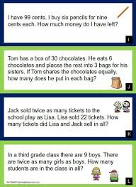 3rd Grade Number Math Word Problems Math Words Kids Math Worksheets