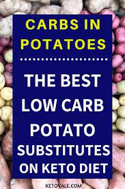 Carbs In Potatoes And Best Low Carb Substitutes Ketosis Diet Keto Diet Keto Diet Menu