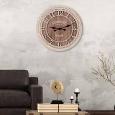 Pinnacle Wood Plank Glenmont Distressed Gray Wall Clock Grey Wall Clocks Oversized Wall Clock Distressed Wall Clock