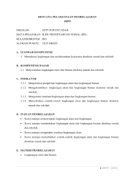 Pembelajaran ips atau ilmu pengetahuan sosial sejatinya adalah mata pelajaran wajib di indonesia. Contoh Rpp Ktsp Kelas 3 Mata Pelajaran Ips