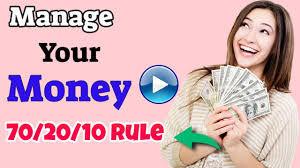 20% of your monthly income should go to your investment vehicles. How To Manage Your Money 70 20 10 Rule Youtube