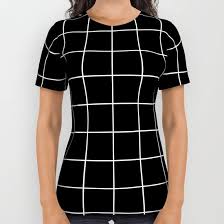 Black And White Squares Shirt Colour Black White Classic Modern Contemporary Minimalist Grid Line Stripes Squares Checks Checkers Checked Vintage Ret Printed Shirts Black Black And White