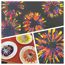 Es ist inspiriert von dem feuer halten wir innerhalb. Feuerwerk Feuerwerk Kunst Grundschule Basteln Silvester Basteln Ideen Ostern