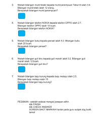 Nisbah Dan Kadaran Tahun 6 Worksheet