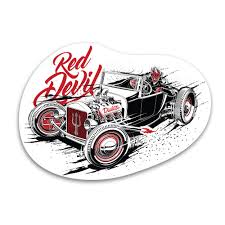 Race With The Devil Sticker – Red Devil Clothing