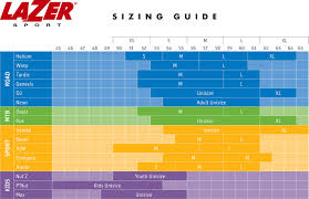 Lazer Beam Mips Helmet Sizing Chart