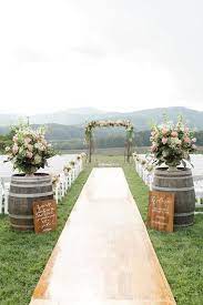 36 Rustic Wedding Decor For Country Ceremony Wedding Forward Wedding Aisle Outdoor Outdoor Wedding Decorations Wedding Aisle Decorations