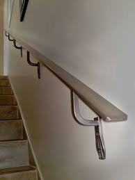 Wall Mounted Wooden Handrail And Shining Wall Mounted Handrails Myhomeimprovement New Wall Mounted Handrail Wall Mount Handrail Stair Railing Design