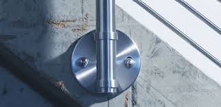 Ez handrail textured black aluminum hand rail wall bracket (15) Balustrade Post Mounting Brackets Modular System S3i Group