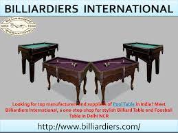 Diamond provides a full part and labor warranty for a period of 90 days from delivery of equipment and a limited warranty against manufacturing defects in materials and workmanship for a period of one year. Pool Tables Pool Table Manufacturers Trader Suppliers In India By Billiardiers Issuu