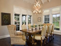 Jenniferfrancis Light Filled Dining Room With Wing Captain Chairs And Antler Chandelier Cottage Dining Rooms Round Dining Room Traditional Dining Rooms