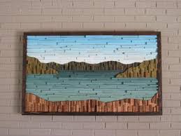 Wood Wall Art Art Sculpture Dimensional Wood Lake Art Etsy Wood Wall Art Wood Wall Art Diy Scrap Wood Art