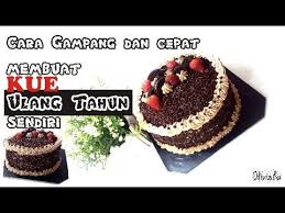 Campur tahu, telur, dan bumbu halus. Cara Membuat Kue Ulang Tahun Sendiri Yang Sangat Simpel Dan Murah Meriah 33 Youtube