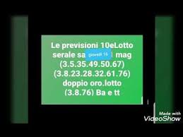 Appassionati del gioco del lotto qui troverete i risultati aggiornati e statistiche del lotto, 10elotto, superenalotto, sivincetutto, million day, eurojackpot e vincicasa. Le Previsioni 10elotto Serale Giovedi 16 Youtube Lotto Make It Yourself Playlist
