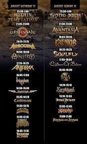 Tickets will remain valid from the 2021 dates, please contact your ticket provider with any queries. Alcatraz Metal Festival 2016 Running Order Concerts Metal