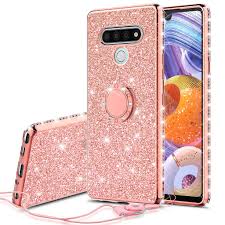 LG Stylo 6 Glitter Phone Case, Ring ...