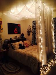 45 Ideas To Hang Christmas Lights In A Bedroom Romantic Bedroom Decor Hanging Bed Canopy Canopy Bed Diy