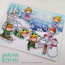 Today is a good day to have a good day. Juana Ambida Happy Snow Day Spread Some Cheer Memory Box And Poppystamps Card Challenge