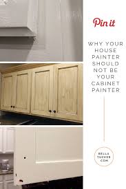 Remove all draws and doors, and don't forget to remove any hardware. Why Your House Painter Should Not Be Your Cabinet Painter Bella Tucker