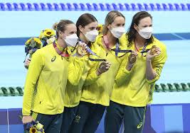 Jessica morrison and annabelle mcintyre of team australia celebrate winning the gold medal. 44knvdjxlpkhvm