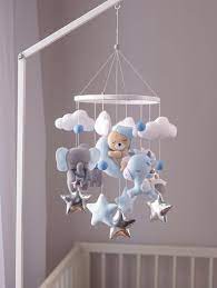 Baby Mobile Boy Blue Mobile Baby Mobile Bear Mobile Animals Mobile Baby Boy Mobile Handmade Baby Cribs Baby Mobile